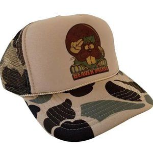 Retro 80s Funny Dad Hat Gag Gift Vintage Beaver Patrol Hat Funny Trucker Hat sna